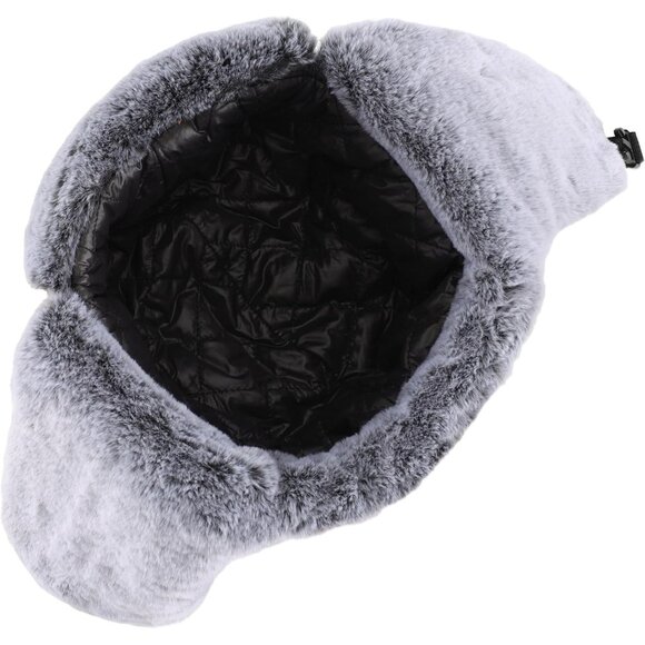 Faux Fur Lined Winter Trapper Hat with Face Mask for Men Women Cold Outdoor Use - Picture 4 of 7